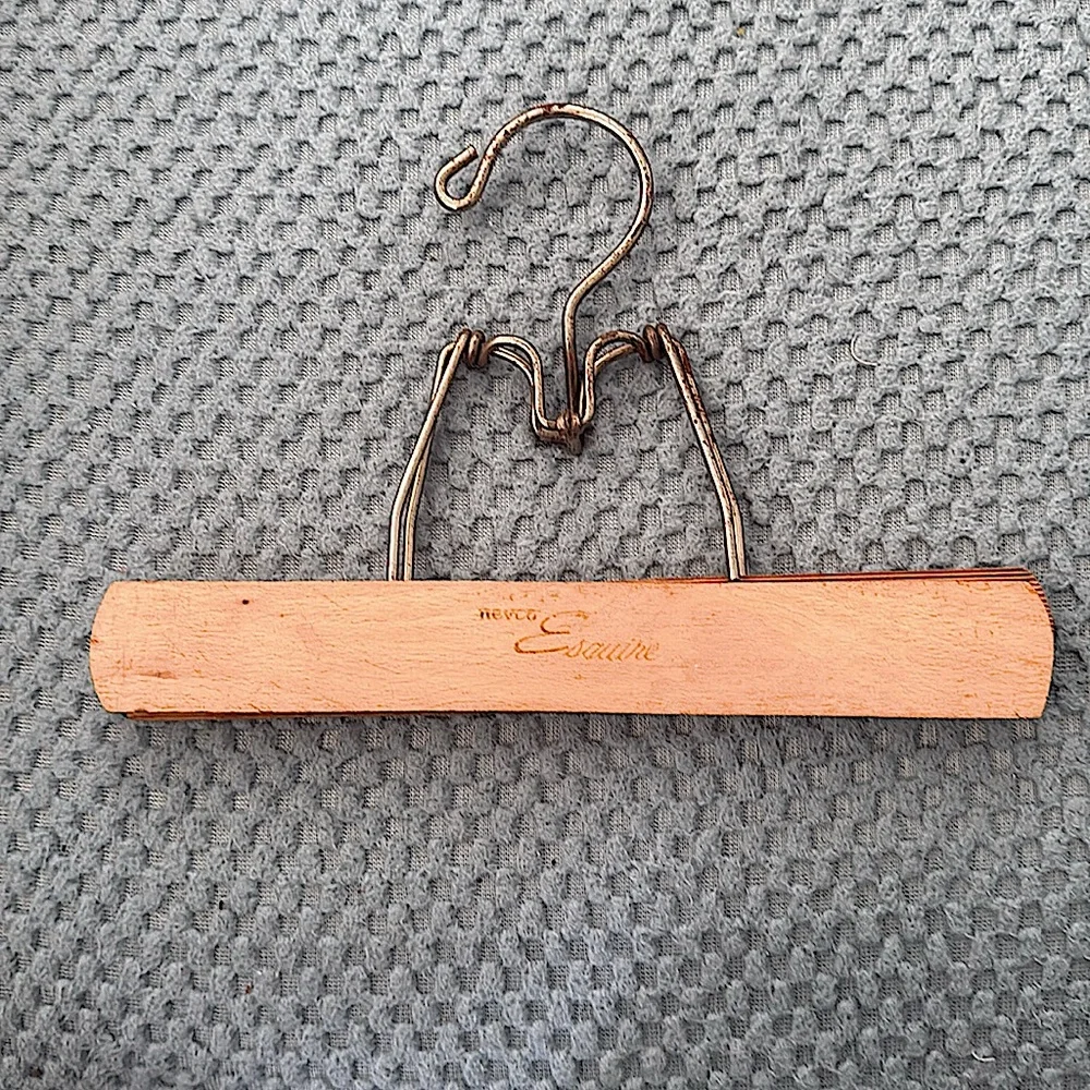 Vintage Nevco Esquire Wooden Pants or Skirt Hanger